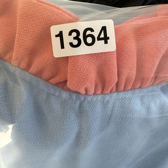 Pomander Place by Tuckernuck Blue Daphne Dress Swing Ruffle Bow sz L - Picture 16 of 16